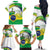 Brasilia Capital Family Matching Off The Shoulder Long Sleeve Dress and Hawaiian Shirt Brazil Flag Metropolitan Cathedral - Wonder Print Shop