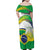 Brasilia Capital Family Matching Off Shoulder Maxi Dress and Hawaiian Shirt Brazil Flag Metropolitan Cathedral - Wonder Print Shop