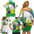 Brasilia Capital Family Matching Off Shoulder Short Dress and Hawaiian Shirt Brazil Flag Metropolitan Cathedral - Wonder Print Shop
