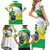 Brasilia Capital Family Matching Short Sleeve Bodycon Dress and Hawaiian Shirt Brazil Flag Metropolitan Cathedral - Wonder Print Shop