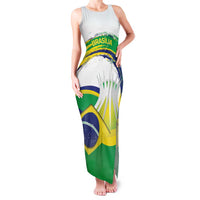 Brasilia Capital Family Matching Tank Maxi Dress and Hawaiian Shirt Brazil Flag Metropolitan Cathedral - Wonder Print Shop