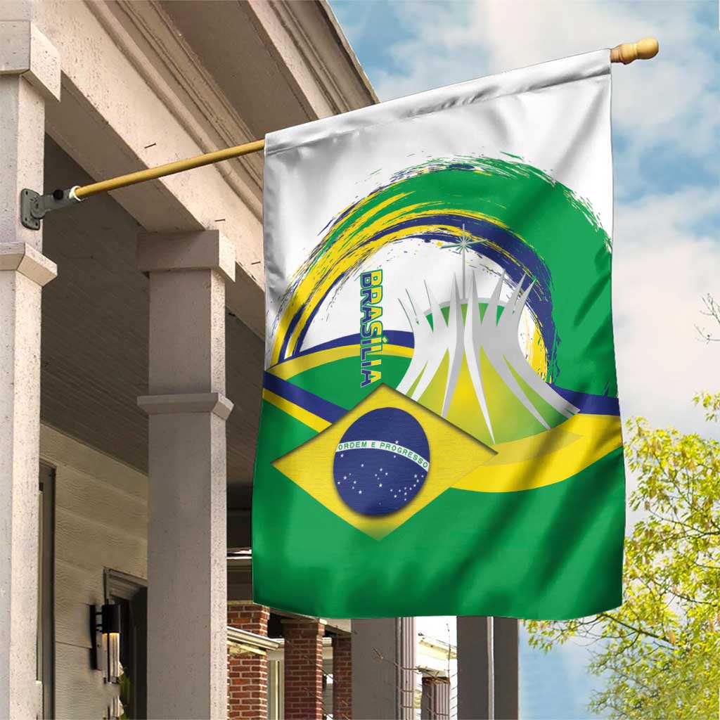 Brasilia Capital Garden Flag Brazil Flag Metropolitan Cathedral - Wonder Print Shop