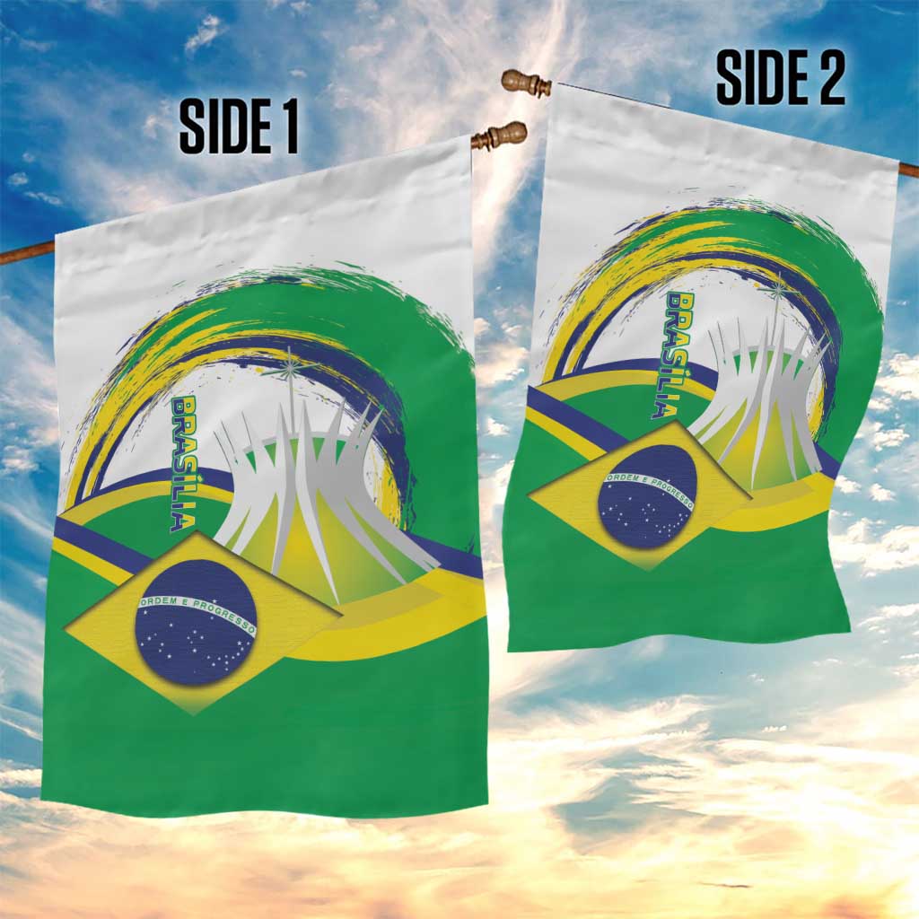 Brasilia Capital Garden Flag Brazil Flag Metropolitan Cathedral - Wonder Print Shop