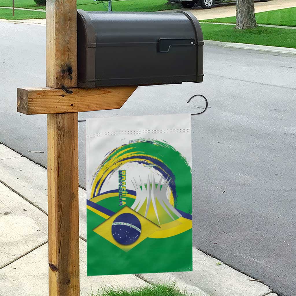 Brasilia Capital Garden Flag Brazil Flag Metropolitan Cathedral - Wonder Print Shop