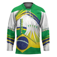 Brasilia Capital Hockey Jersey Brazil Flag Metropolitan Cathedral - Wonder Print Shop