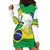 Brasilia Capital Hoodie Dress Brazil Flag Metropolitan Cathedral - Wonder Print Shop