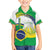 Brasilia Capital Kid Hawaiian Shirt Brazil Flag Metropolitan Cathedral - Wonder Print Shop