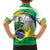 Brasilia Capital Kid Hawaiian Shirt Brazil Flag Metropolitan Cathedral - Wonder Print Shop