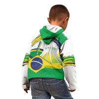 Brasilia Capital Kid Hoodie Brazil Flag Metropolitan Cathedral - Wonder Print Shop