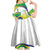Brasilia Capital Kid Short Sleeve Dress Brazil Flag Metropolitan Cathedral - Wonder Print Shop