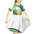 Brasilia Capital Kid Short Sleeve Dress Brazil Flag Metropolitan Cathedral - Wonder Print Shop