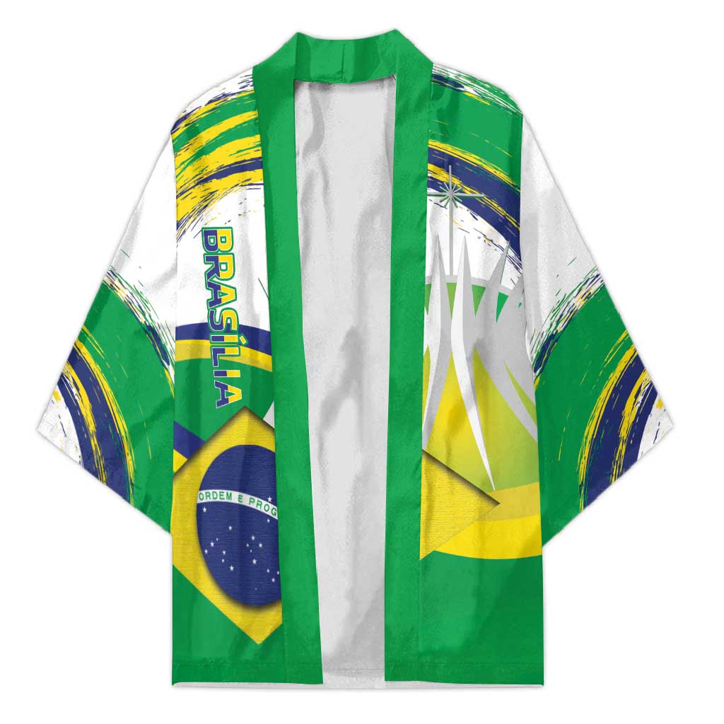 Brasilia Capital Kimono Brazil Flag Metropolitan Cathedral - Wonder Print Shop