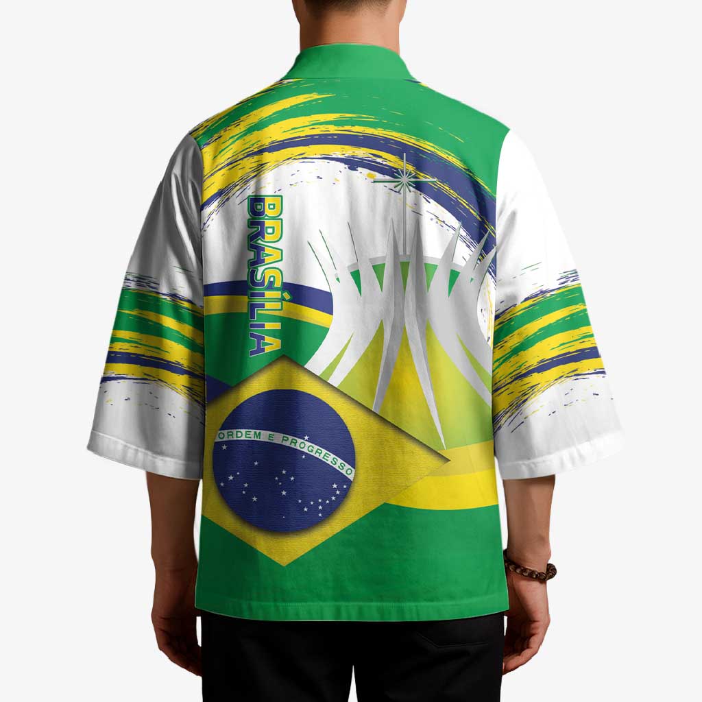 Brasilia Capital Kimono Brazil Flag Metropolitan Cathedral - Wonder Print Shop