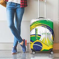 Brasilia Capital Luggage Cover Brazil Flag Metropolitan Cathedral - Wonder Print Shop