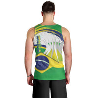 Brasilia Capital Men Tank Top Brazil Flag Metropolitan Cathedral - Wonder Print Shop