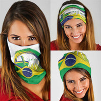 Brasilia Capital Neck Gaiter Brazil Flag Metropolitan Cathedral - Wonder Print Shop