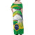 Brasilia Capital Off Shoulder Maxi Dress Brazil Flag Metropolitan Cathedral - Wonder Print Shop