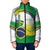 Brasilia Capital Padded Jacket Brazil Flag Metropolitan Cathedral - Wonder Print Shop