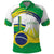 Brasilia Capital Polo Shirt Brazil Flag Metropolitan Cathedral - Wonder Print Shop