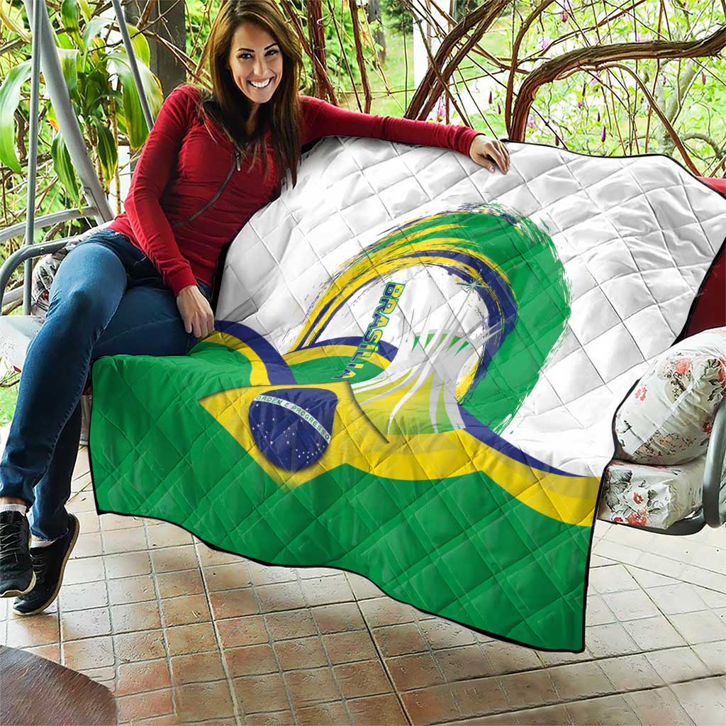 Brasilia Capital Quilt Brazil Flag Metropolitan Cathedral - Wonder Print Shop