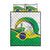 Brasilia Capital Quilt Bed Set Brazil Flag Metropolitan Cathedral - Wonder Print Shop