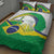 Brasilia Capital Quilt Bed Set Brazil Flag Metropolitan Cathedral - Wonder Print Shop