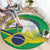 Brasilia Capital Round Carpet Brazil Flag Metropolitan Cathedral - Wonder Print Shop