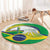 Brasilia Capital Round Carpet Brazil Flag Metropolitan Cathedral - Wonder Print Shop