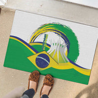 Brasilia Capital Rubber Doormat Brazil Flag Metropolitan Cathedral - Wonder Print Shop