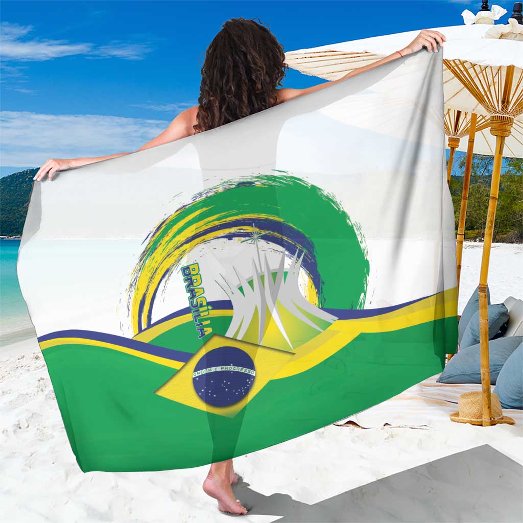 Brasilia Capital Sarong Brazil Flag Metropolitan Cathedral - Wonder Print Shop