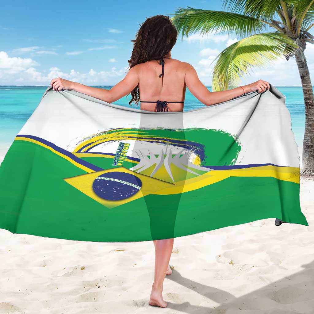 Brasilia Capital Sarong Brazil Flag Metropolitan Cathedral - Wonder Print Shop