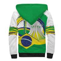 Brasilia Capital Sherpa Hoodie Brazil Flag Metropolitan Cathedral - Wonder Print Shop