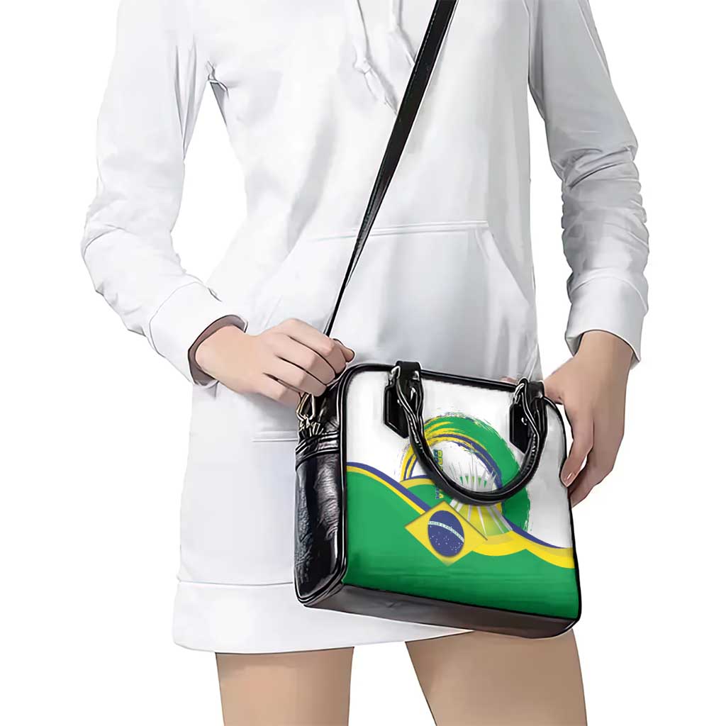 Brasilia Capital Shoulder Handbag Brazil Flag Metropolitan Cathedral - Wonder Print Shop
