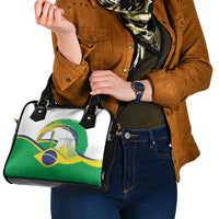 Brasilia Capital Shoulder Handbag Brazil Flag Metropolitan Cathedral - Wonder Print Shop