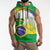 Brasilia Capital Sleeveless Hoodie Brazil Flag Metropolitan Cathedral - Wonder Print Shop