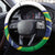 Brasilia Capital Steering Wheel Cover Brazil Flag Metropolitan Cathedral - Wonder Print Shop