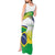 Brasilia Capital Tank Maxi Dress Brazil Flag Metropolitan Cathedral - Wonder Print Shop