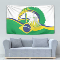 Brasilia Capital Tapestry Brazil Flag Metropolitan Cathedral - Wonder Print Shop