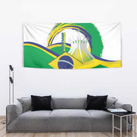 Brasilia Capital Tapestry Brazil Flag Metropolitan Cathedral - Wonder Print Shop