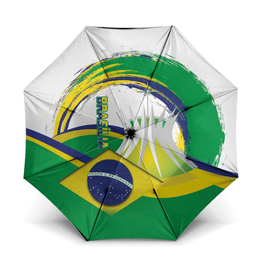 Brasilia Capital Umbrella Brazil Flag Metropolitan Cathedral - Wonder Print Shop