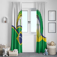 Brasilia Capital Window Curtain Brazil Flag Metropolitan Cathedral - Wonder Print Shop