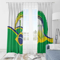 Brasilia Capital Window Curtain Brazil Flag Metropolitan Cathedral - Wonder Print Shop