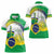 Brasilia Capital Women Polo Shirt Brazil Flag Metropolitan Cathedral - Wonder Print Shop