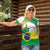 Brasilia Capital Women Polo Shirt Brazil Flag Metropolitan Cathedral - Wonder Print Shop