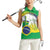Brasilia Capital Women Sleeveless Polo Shirt Brazil Flag Metropolitan Cathedral - Wonder Print Shop