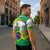 Brasilia Capital Zipper Polo Shirt Brazil Flag Metropolitan Cathedral - Wonder Print Shop