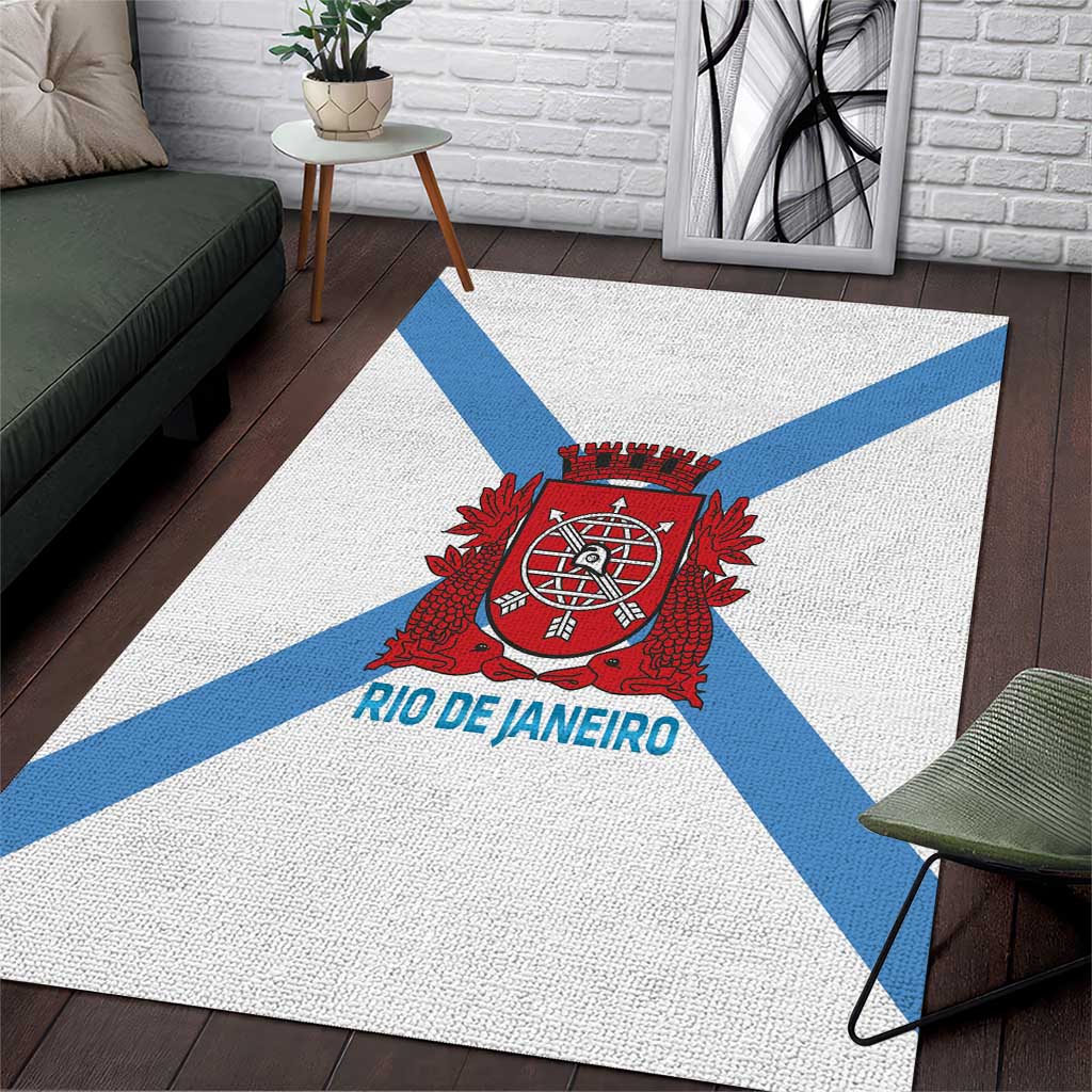 Rio de Janeiro Brazil Area Rug Flag Style - Wonder Print Shop