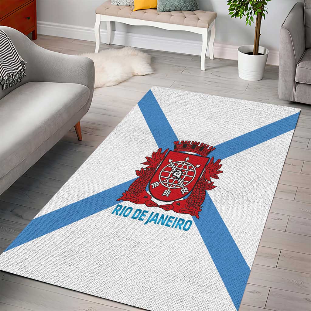 Rio de Janeiro Brazil Area Rug Flag Style - Wonder Print Shop