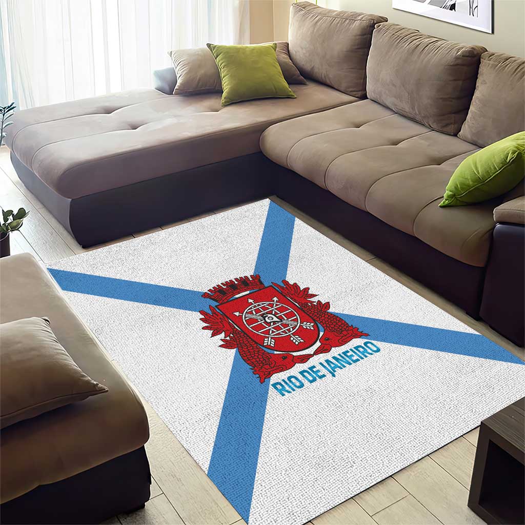 Rio de Janeiro Brazil Area Rug Flag Style - Wonder Print Shop