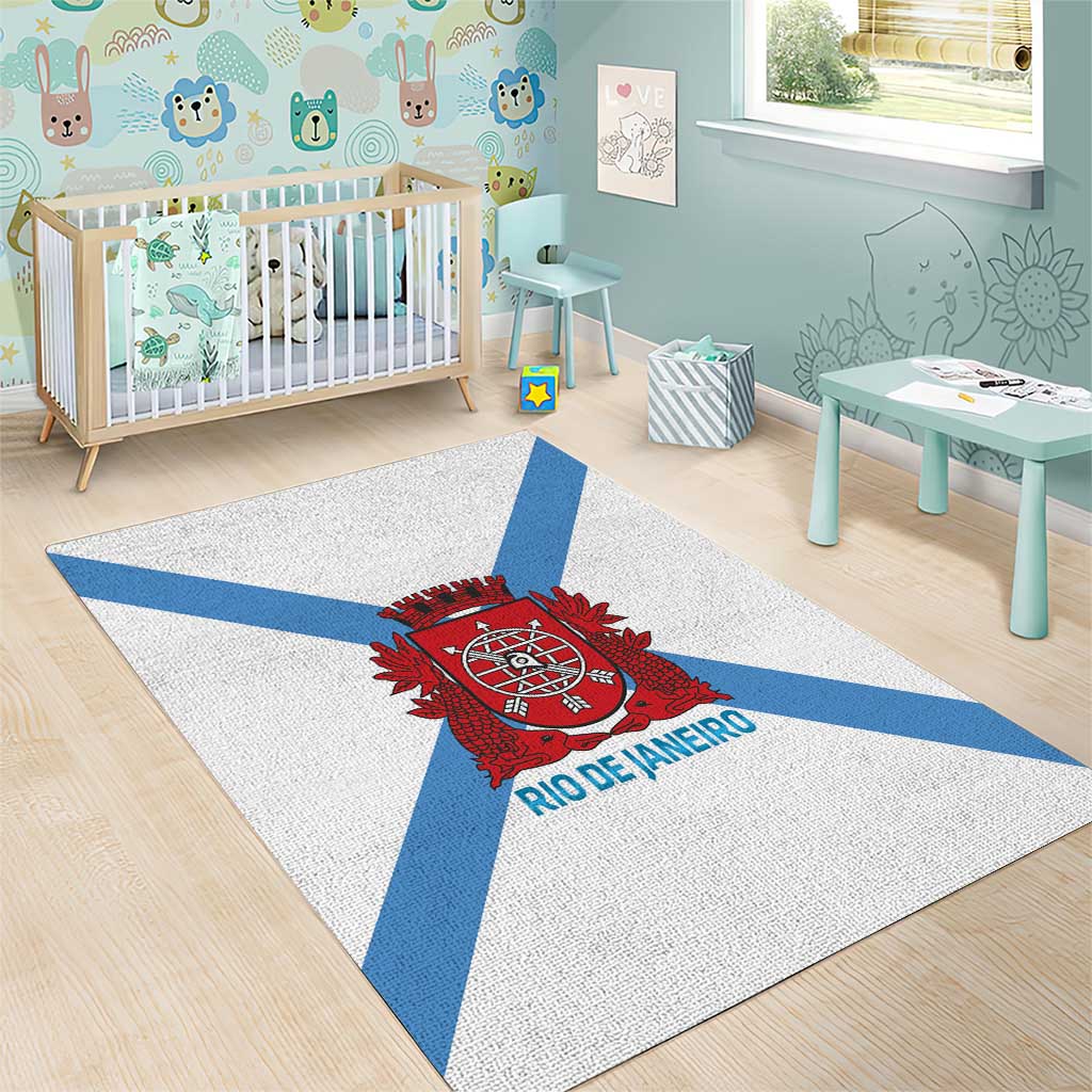 Rio de Janeiro Brazil Area Rug Flag Style - Wonder Print Shop